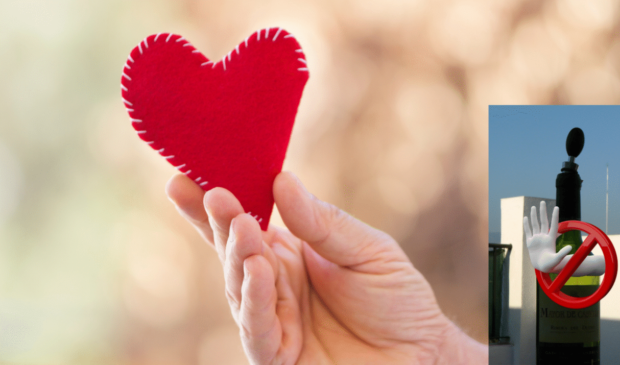 heart-protective effects of wine in abstention